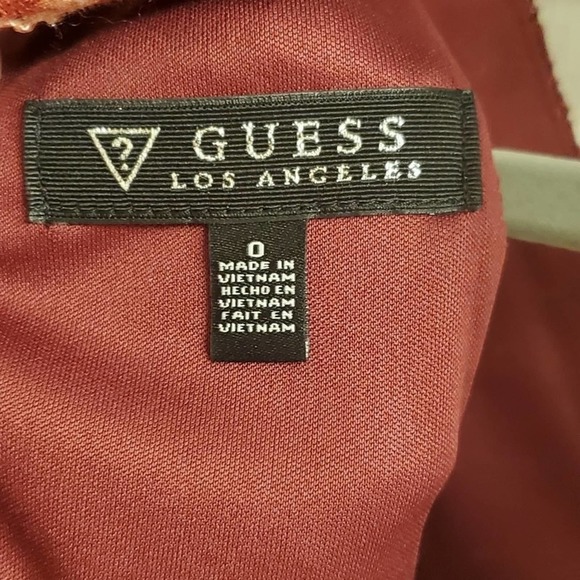 GUESS Women's floral Printed‎ Lace Cutout Dress Red Size 6, 2, 0 new! - Picture 10 of 11